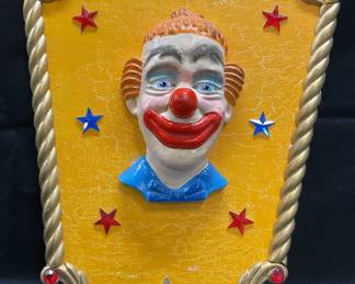 Sgn Ellie Haggerty Clown Head Carousel Panel