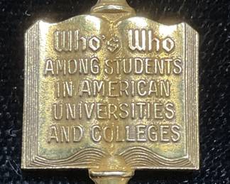 1966 10k Gold American University Pendant