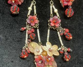Vintage Colleen Toland Necklace & Earring Set
