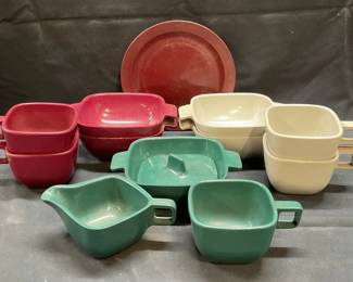 Set 13 MCM Brookpark Melamine Tableware +