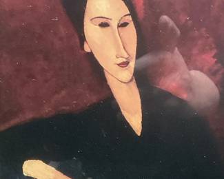 Framed Modigliani Anna Zborowska Litho Print