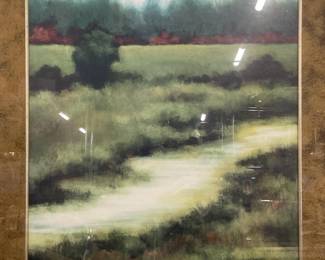 Framed Rita Vindedzis Lazy River Fine Art Print