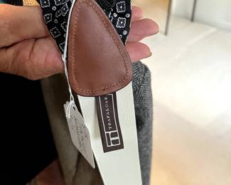 Trafalgar suspenders with leather fittings...classy and like new!