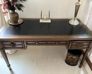 Sligh-Lowry leather top RARE desk...I can't say enough about the simple beauty of this piece.  perfectly cared for, the leather in exceptional condition...NICE for any office, living room, den or library!