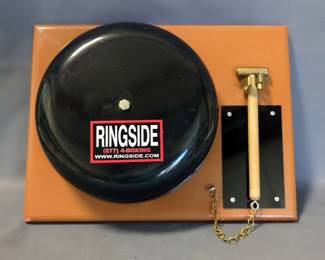 Ringside Boxing Wall Mounted Bell With 10" Brass Hammer
