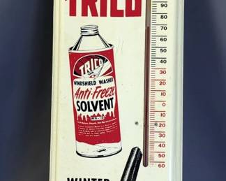 Trico "For Safe Winter Driving" Tin Thermometer