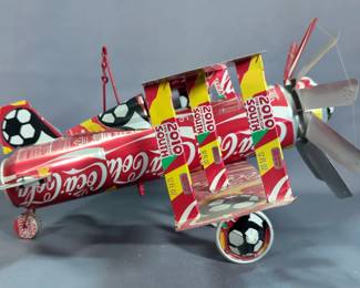 Handmade Coca-Cola Airplanes, Qty 2