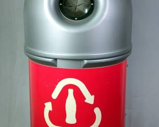 Coca-Cola Contour Shaped Bottle Recycle Bin