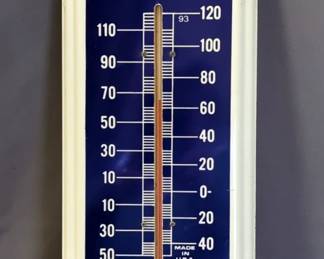 1950s Packard Motor Cars Metal Thermometer Wall Sign
