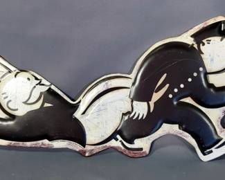 Monopoly Policeman "Go To Jail" Tin Wall Decor