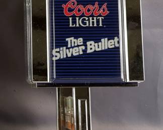 Coors Light - The Silver Bullet Electric Wall Lamps, Qty 2