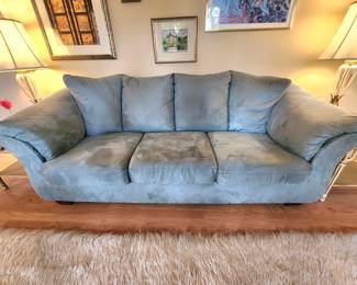 Ultrasuede sleeper sofa
