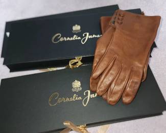 Cornelia James leather gloves
