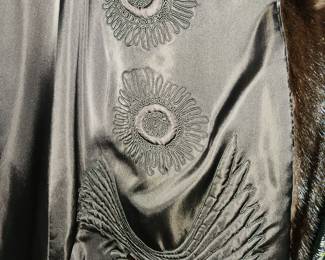 Lining detail of fur coat
