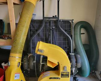 Cyclone Rake XL off the trailer to show easy storage