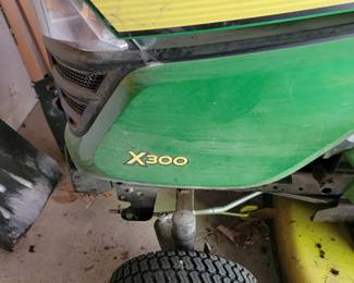 John Deere X300 riding mower