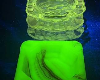 Vibrant and Cool UV reactive glassware