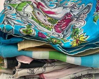 Huge lot of ladies scarves and hankies
