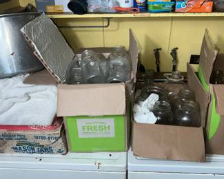 Canning jars and items