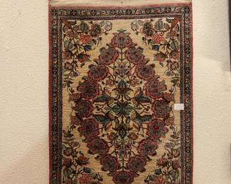 Handmade silk blend rug