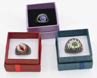lot of 3 Eye rings