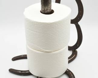 Horse Shoe Paper Towel/Double Roll T.P Holder