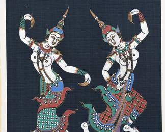 Thai Art prints on cloth
