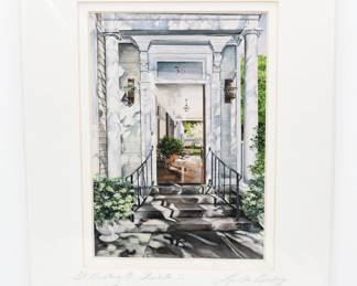 matted artist signed print