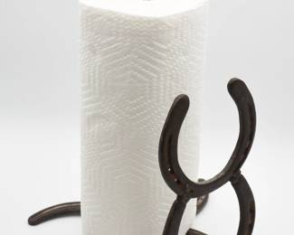 Horse Shoe Paper Towel/Double Roll T.P Holder