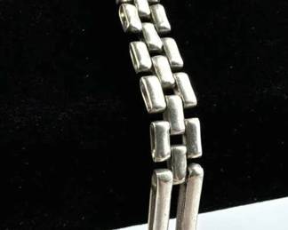 925 Silver Italy Vintage Chain Link Bracelet