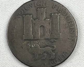 1792 United Kingdom 1/2 Penny Norfolk-Norwich