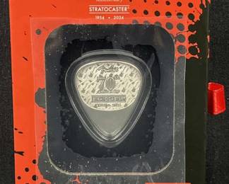 10g Silver Fender 70th Anniv. Guitar Pick (.925)