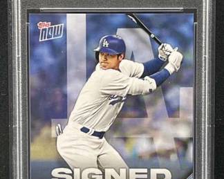 2023 Shohei Ohtani Topps Now 'Signed' PSA 10