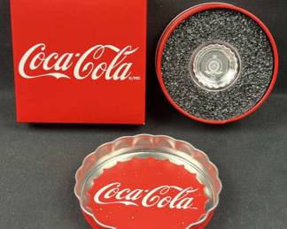 6g Silver Coca-Cola Bottle Cap New in Tin .999