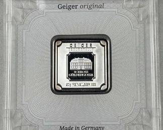 20g Silver Bar, Geiger Original .999, Germany