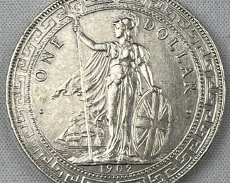 1902B Great Britain Silver Trade Dollar, Scarce