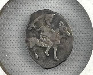 c. 1547-1584 Russian Empire Ivan IV 1 Denga Mini