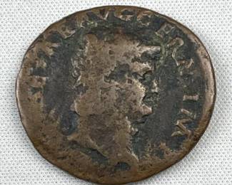 c. 300-400 A.D. Ancient Roman Bronze Lg. 30mm