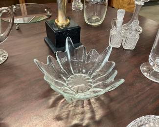 MCM Viking Epic Stockholm Clear Glass Lotus Bowl