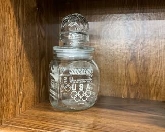 1992 US Olympics Snickers Glass Jar