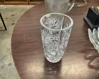 Lead Crystal Vase 1950's