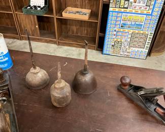 Metal Thumb Pump Oil Cans