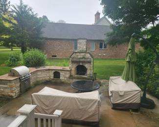 Outdoor furniture and cantilever umbrella (More photos to come)