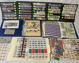 Large Collection of United States Christmas Seals Dating Back to 1919