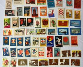 Vintage Matchbox Labels from USSR and UK