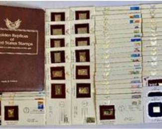 Golden Replicas of United States Stamps