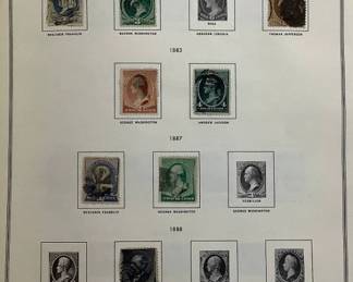 United States Liberty Stamp Album with stamps dating back to 1851