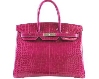 LOT762 Hermes Birkin Crocodile 35cm