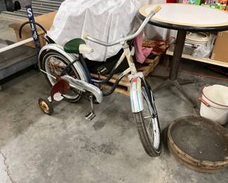 Vintage Child's Bicycle w/Training Wheels