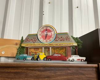 Coca-Cola Family Drive-In Wall Clock